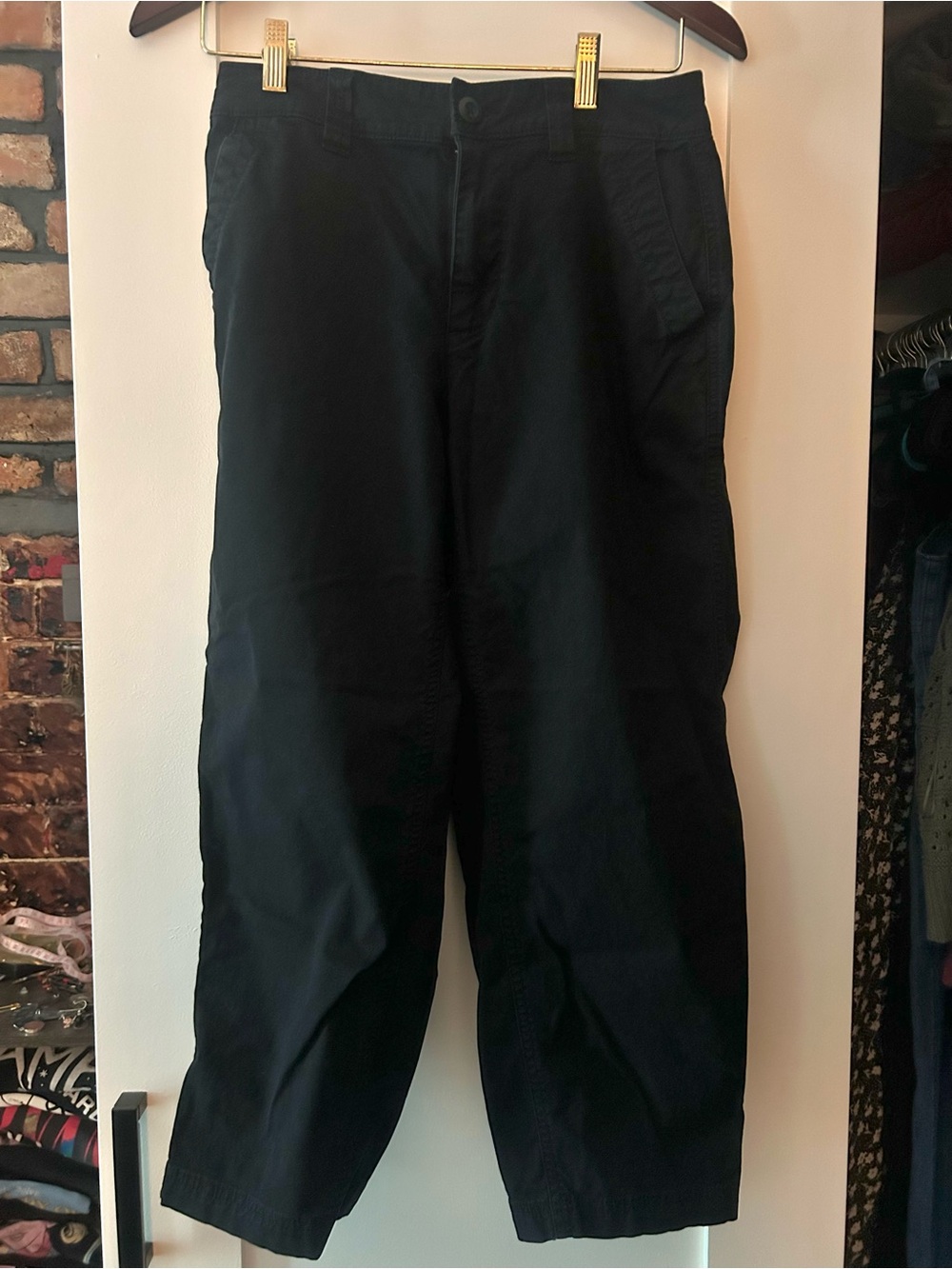 Old Navy Black Cropped High Rise OG Chinos